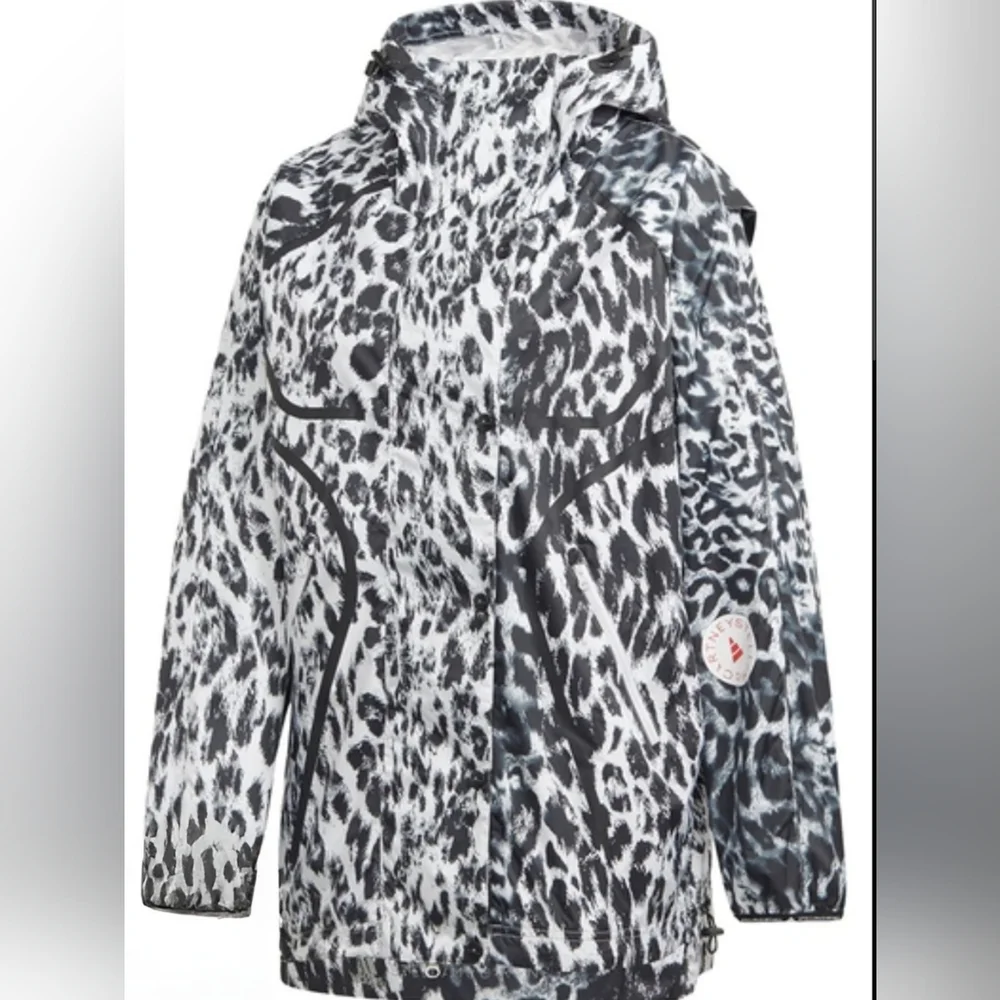 Stella McCartney Adidas True Pace Leopard Print Running Jacket Size S (1584)